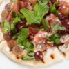 Flatbread with Red Grapes Prosciutto
