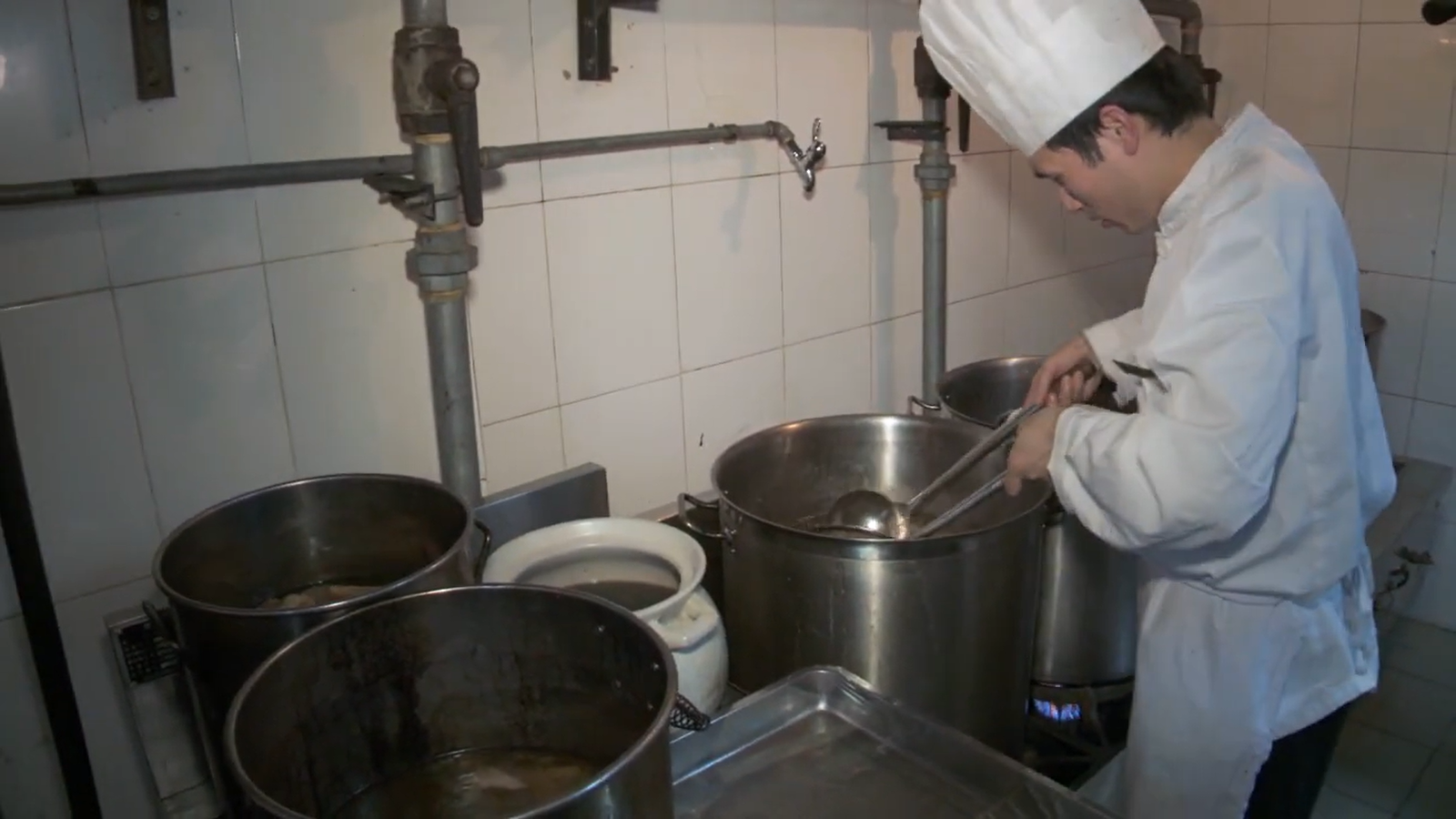 A Culinary Demonstration in the Kitchens of Yue Shen Zhai Restaurant