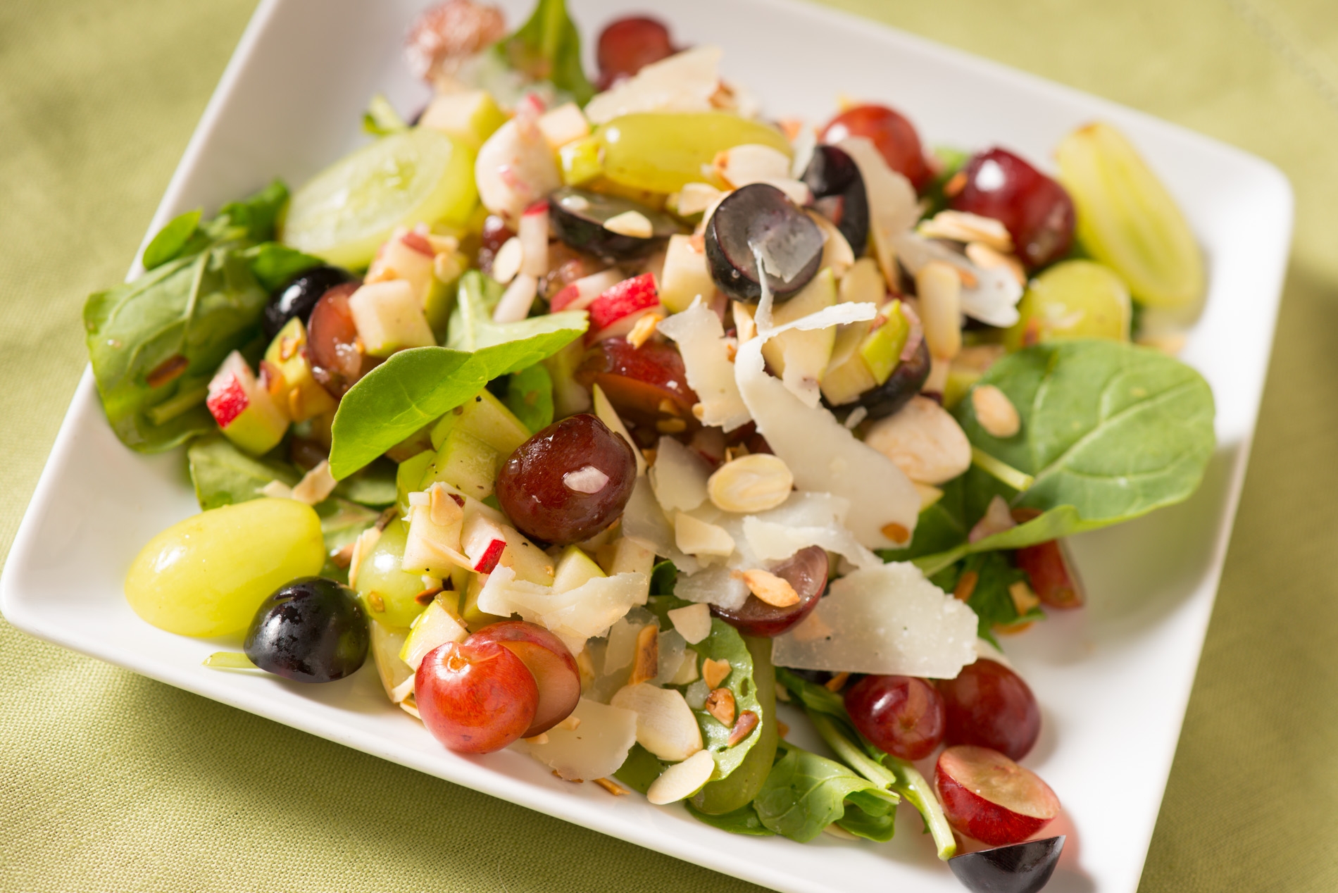 Arugula and Tri-Color Grape Salad