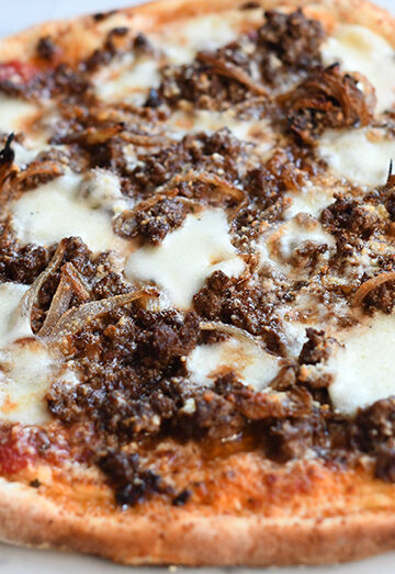 Merguez-Pizza