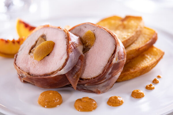 Peach Stuffed Tenderloi
