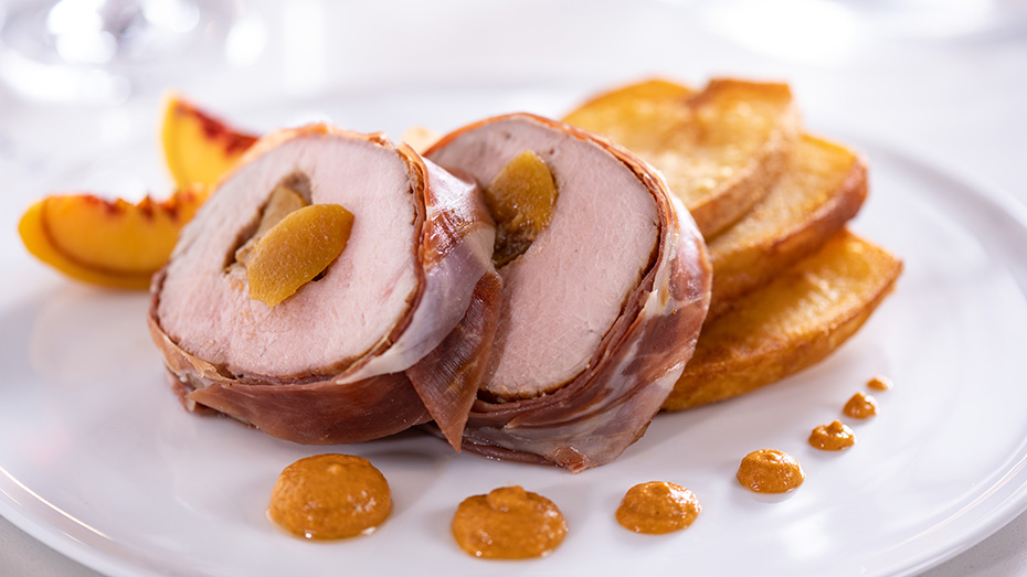Peach Stuffed Tenderloi