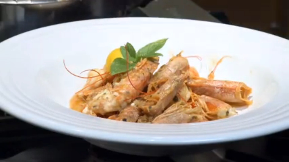 Shrimp and Cheese Saganaki with Diane Kochilas