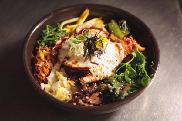 Teriyaki Bibimbap with Vegetables & Purple Rice