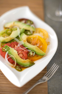 Tomato Avocado Ponzu Salad