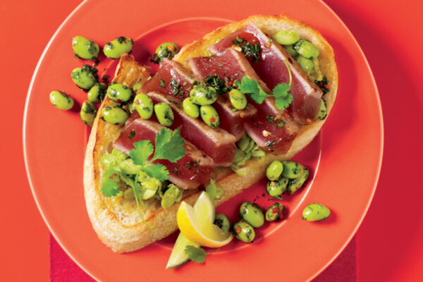 Tuna-Toast-with-Edamame
