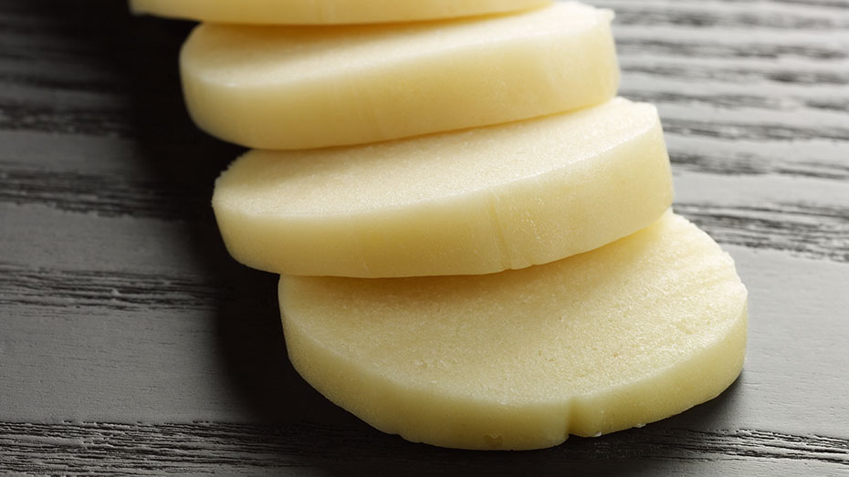 Slices of marzipan