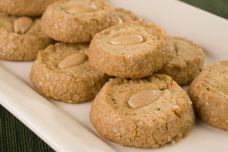 Rosemary Almond Shortbread Cookies